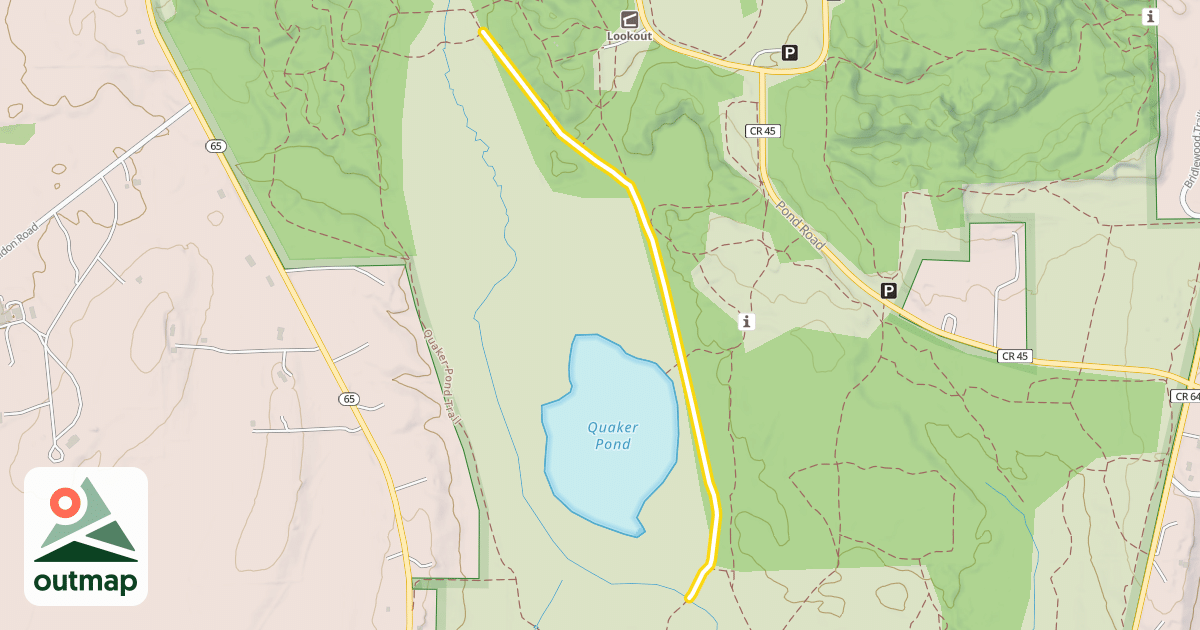 Map of Quaker Pond Trail