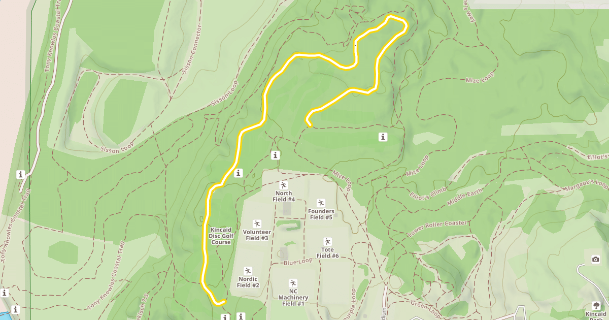 Map preview of Mize Loop