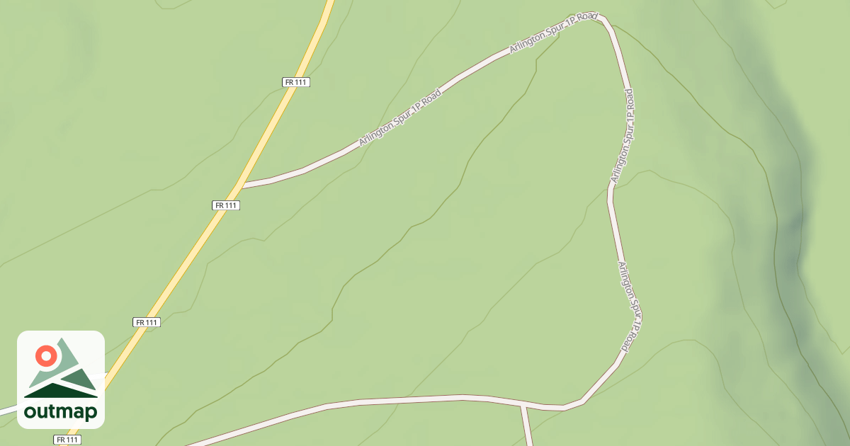 Map of ARLINGTON SPUR 1P