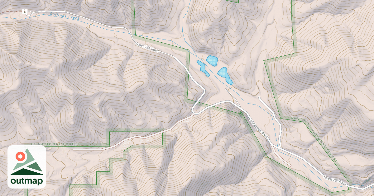 Map of GALLINAS ROAD
