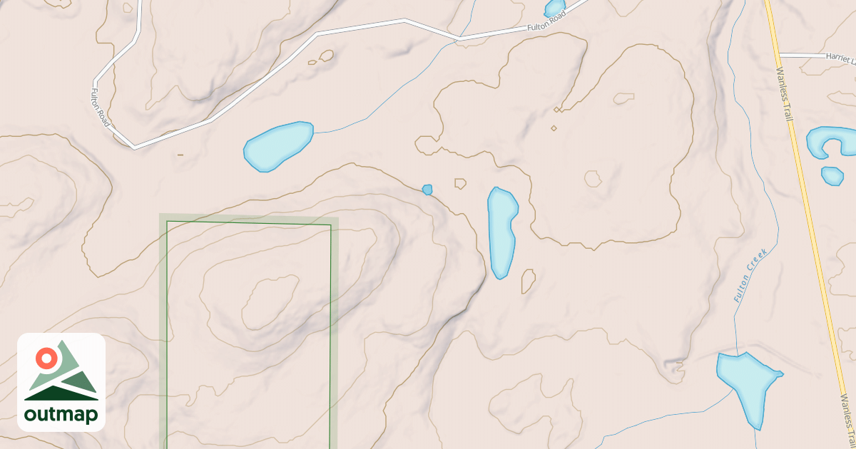 Map of HARRIET LAKE SPUR JA