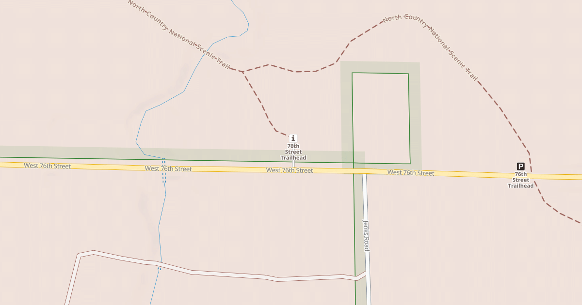 Map preview of NCT TRAILHEAD - 76TH AVE