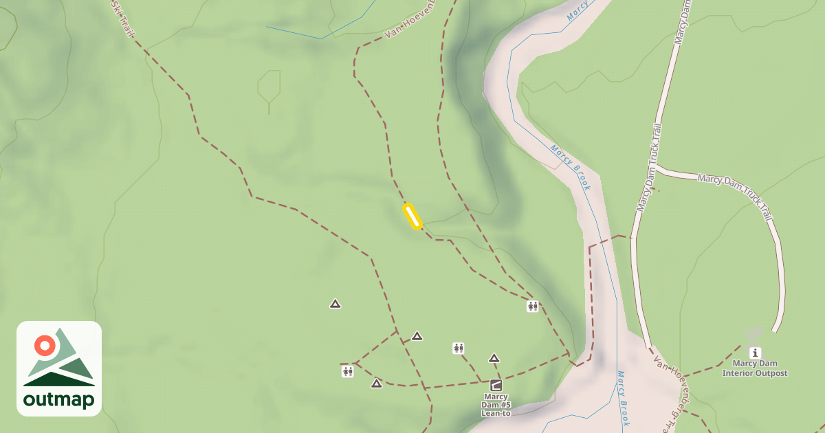 Map of Van Hoevenberg Trail