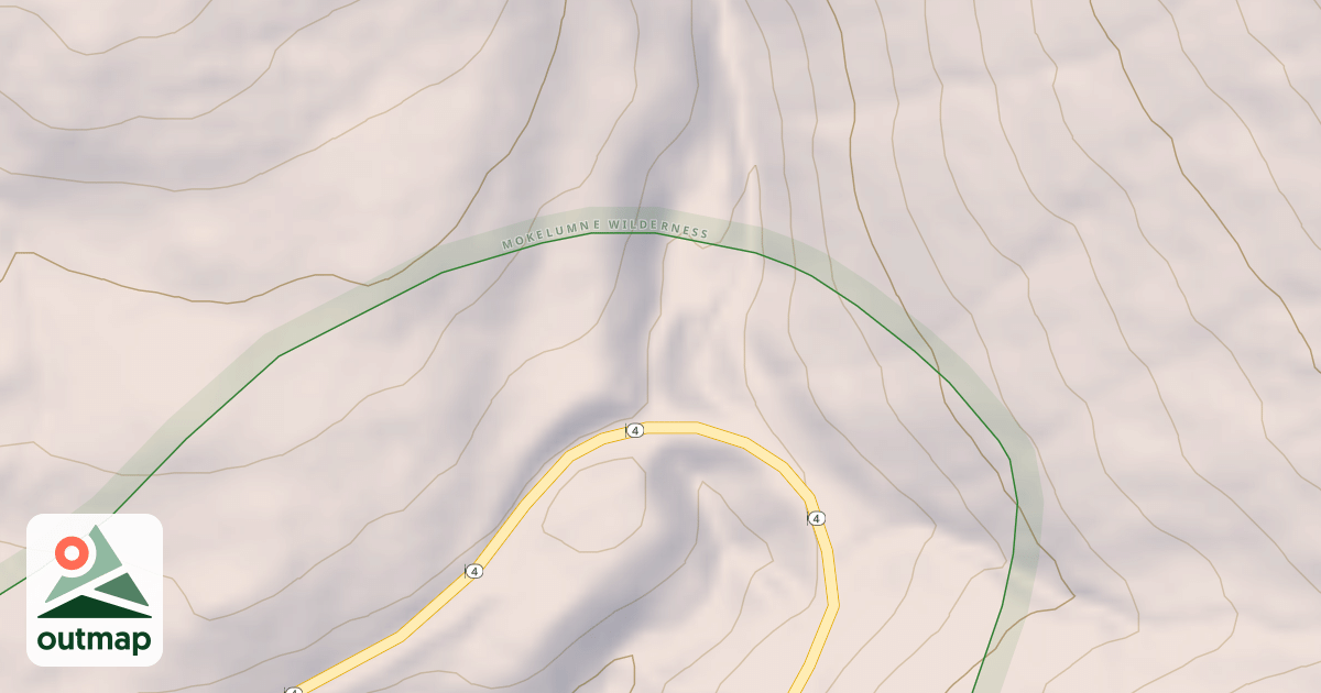 Map of EBBITS PASS OHV 4X4
