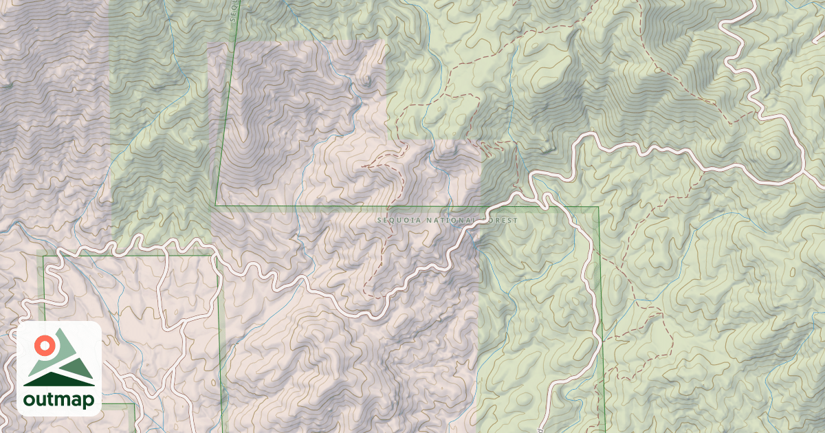 Map of 16070 Keyesville/blk Gulch Usgs Alta Sierra