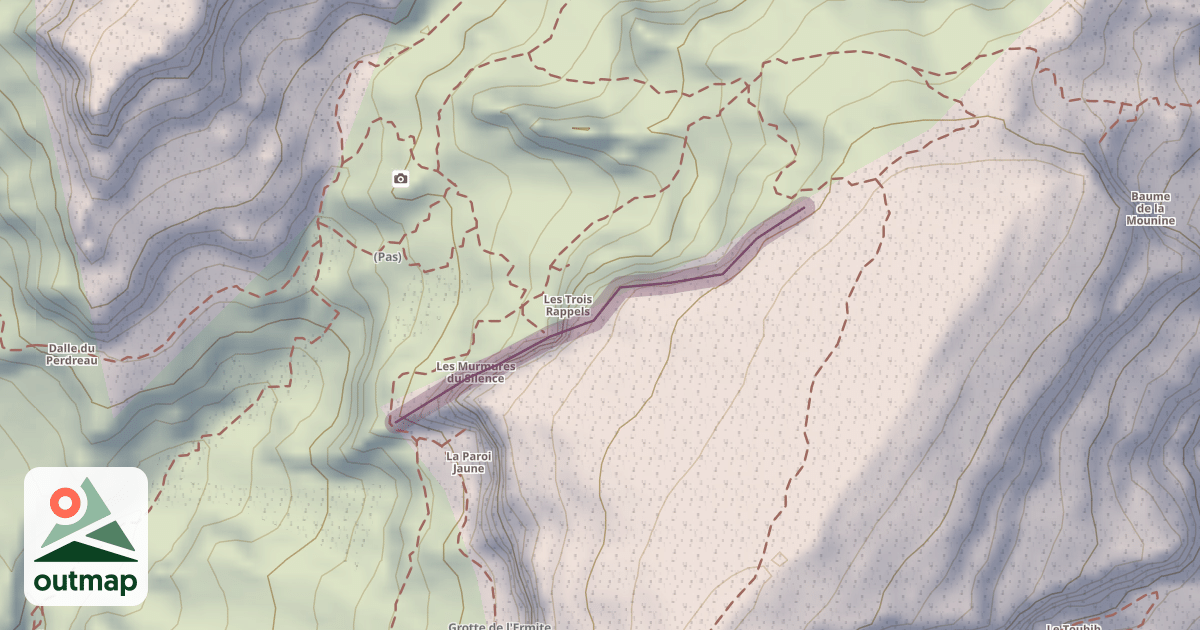 Map of Climbing Crag