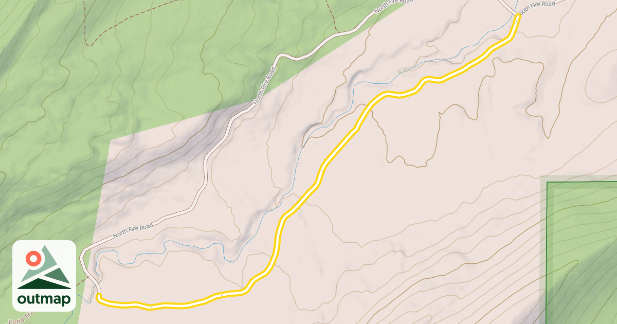 Map of South Fire Road