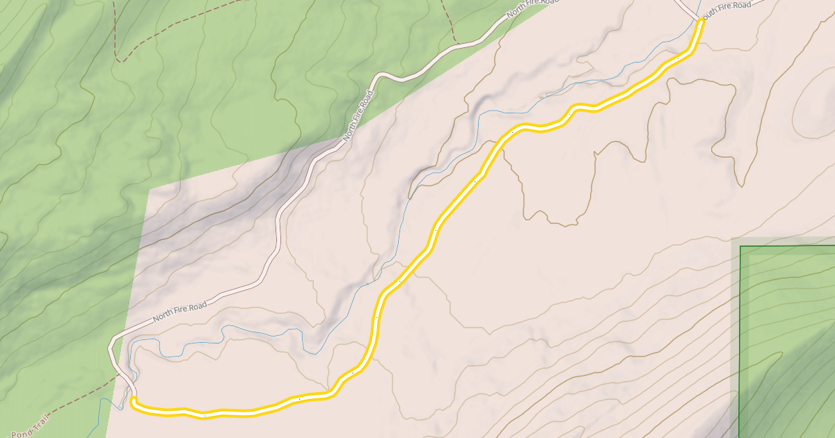 Map preview of South Fire Road