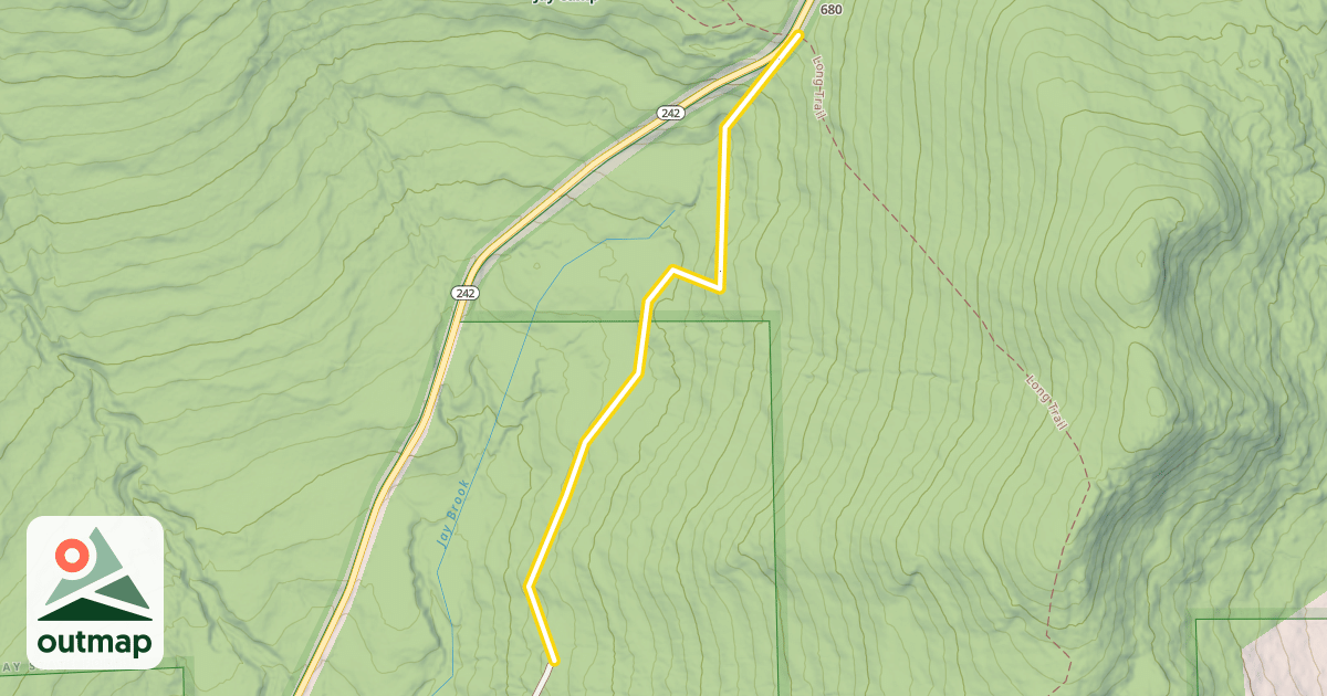 Map of Catamount Trail