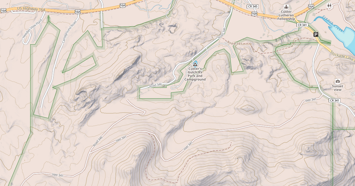 Map preview of CUSTER MOUNTAIN