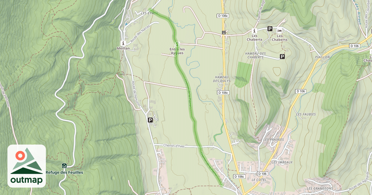 Map of Chemin de la Plaine