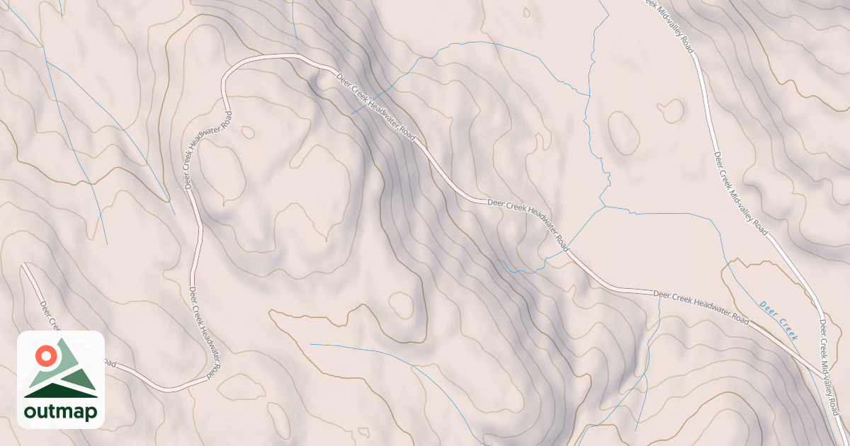 Map of DEER CREEK HEADWATER