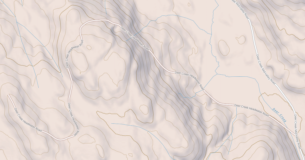 Map preview of DEER CREEK HEADWATER