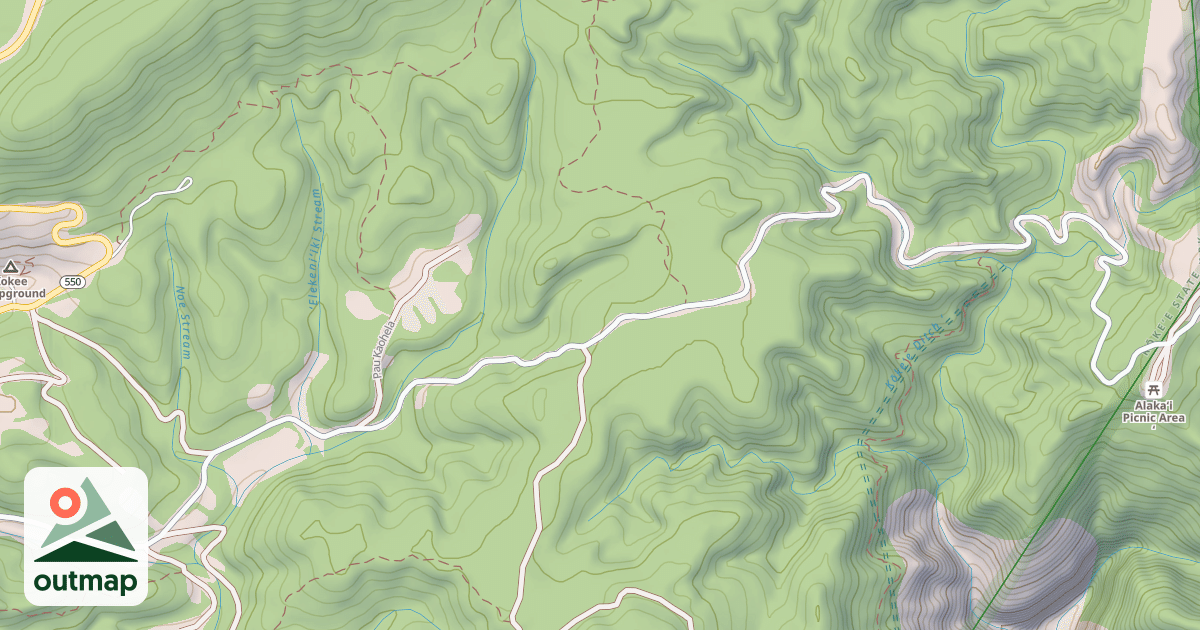 Map of Mohihi-Camp 10 Road