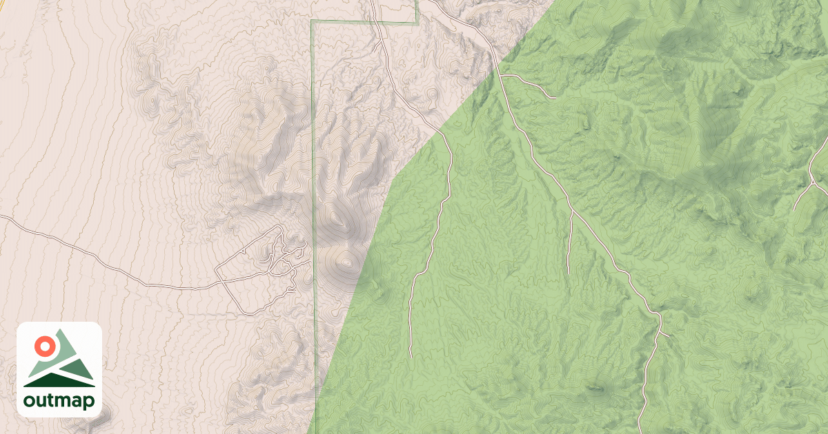 Map of LITTLE WHITE SAGE CANYON