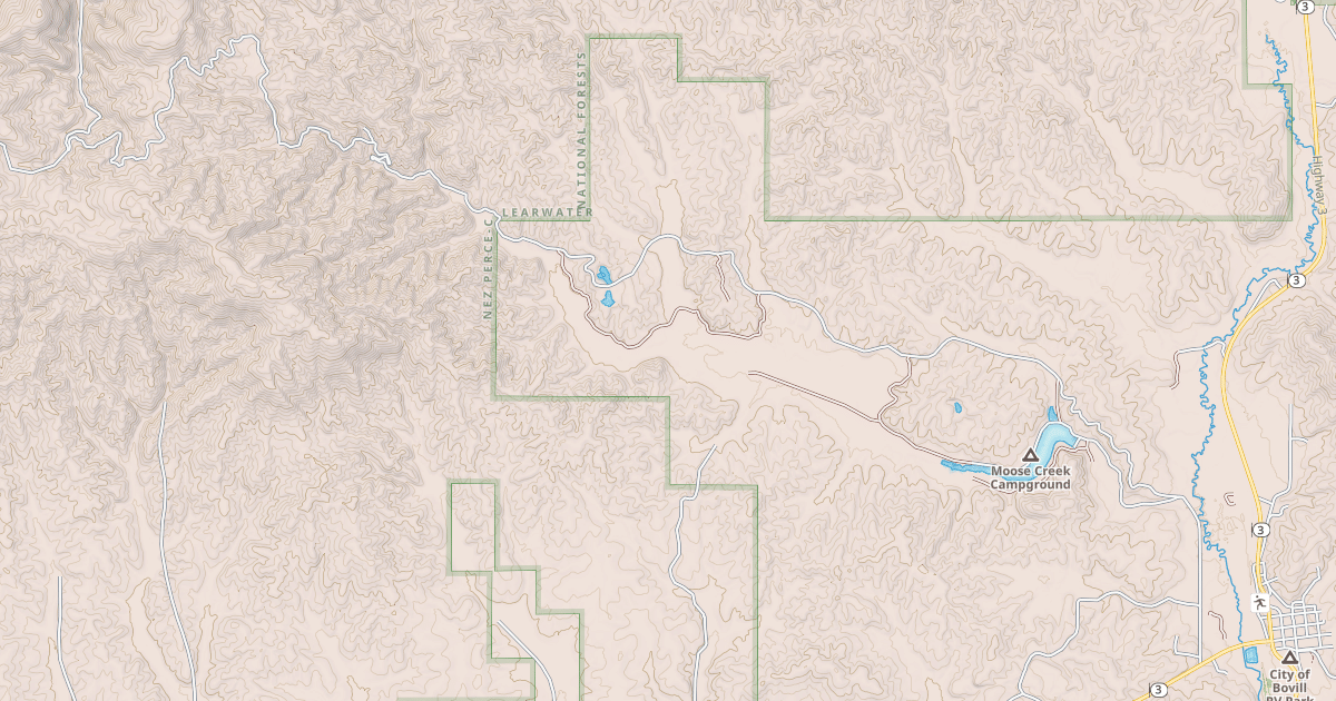 Map preview of MOOSE CREEK