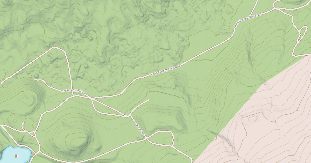 Map preview of NORTH GREGORY FLATS ROAD