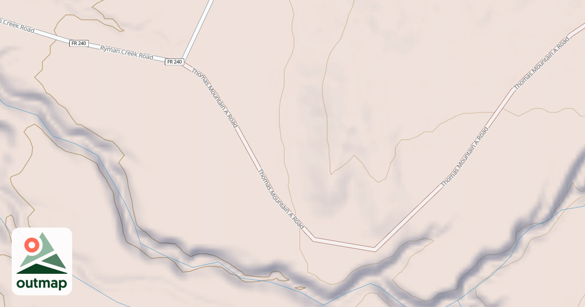 Map of THOMAS MTN A