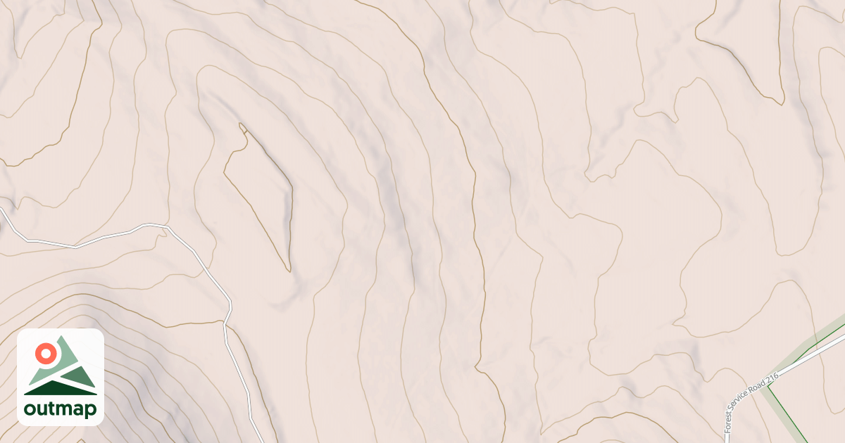 Map of CUSTER PEAK BR 1H