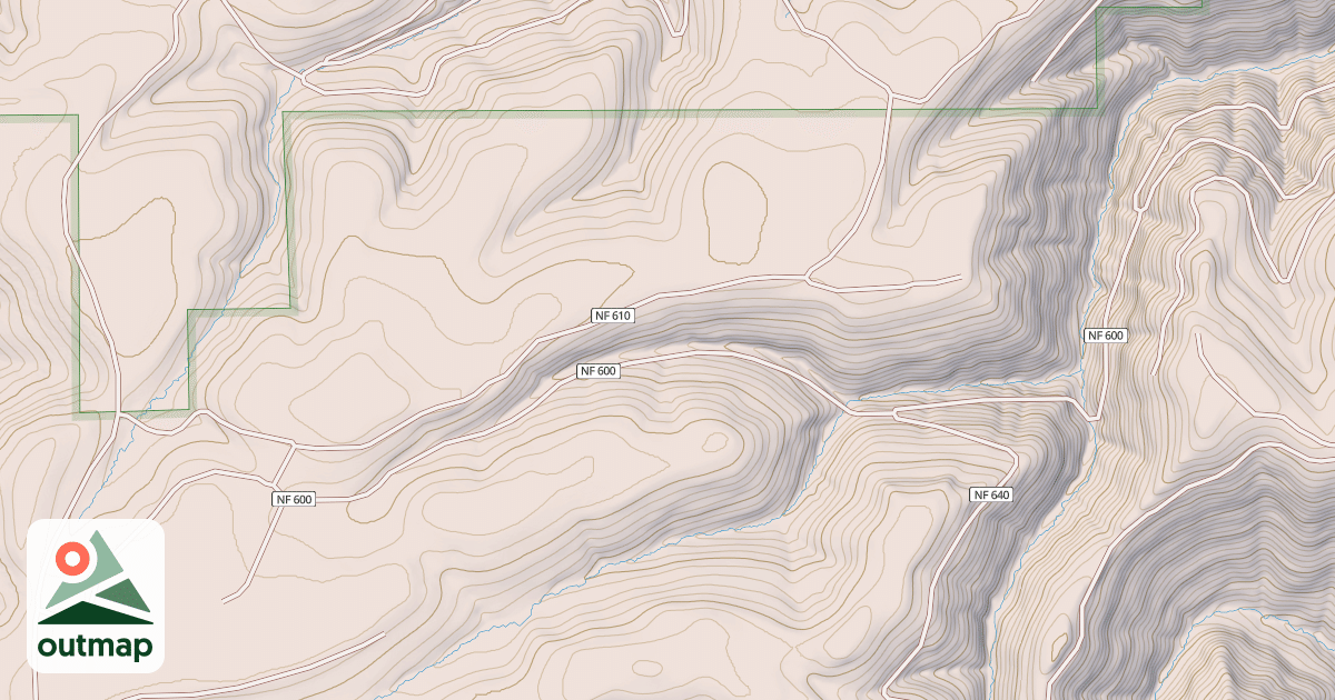 Map of Carrol Creek Snowmobile