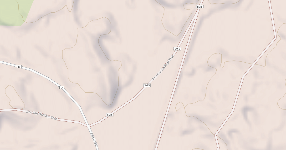 Map preview of Iron Ore Heritage Trail