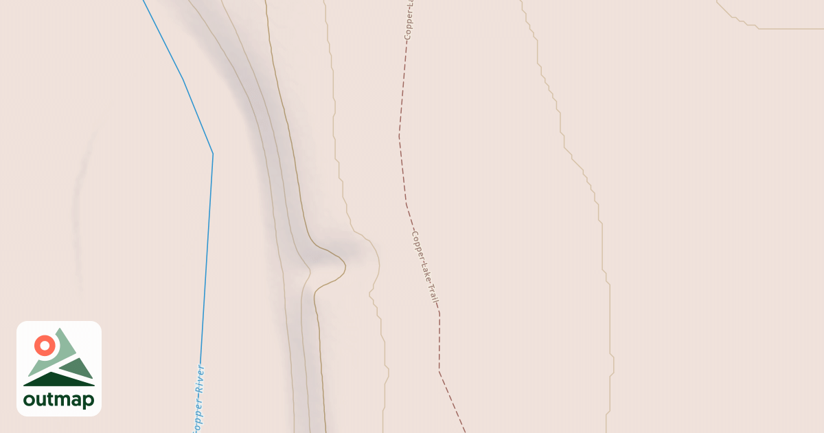 Map of Copper Lake Trail