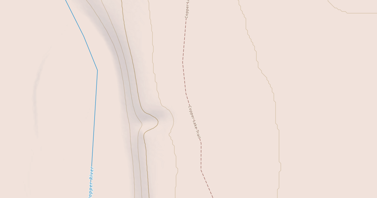 Map preview of Copper Lake Trail