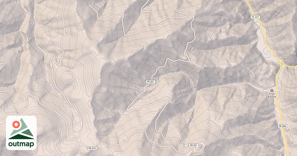 Map of LOWER LITTLE SMOKY