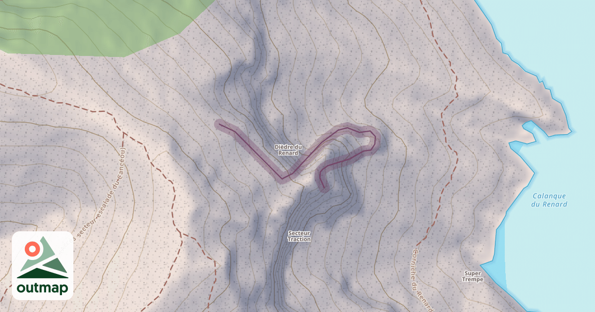 Map of Falaise du Renard