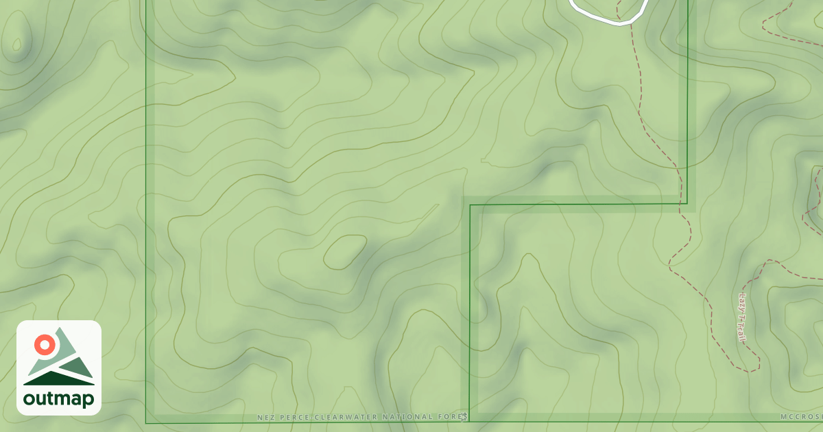 Map of LOWER MIDDLE FORK