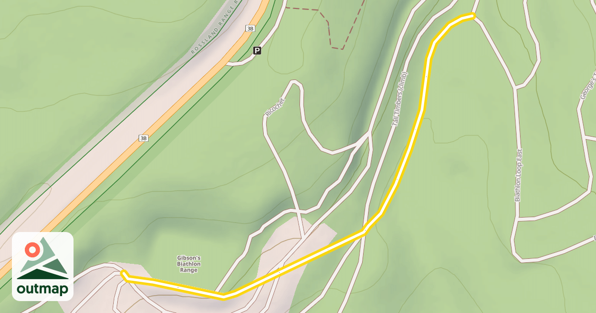 Map of Biathlon Loop West