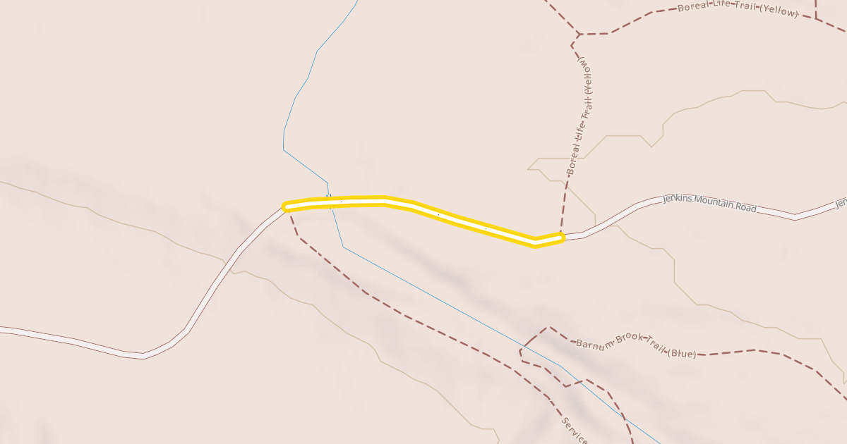 Map preview of Jenkins Mountain Road