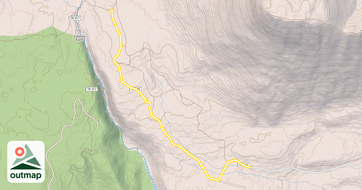 Map of Bean Creek Trail