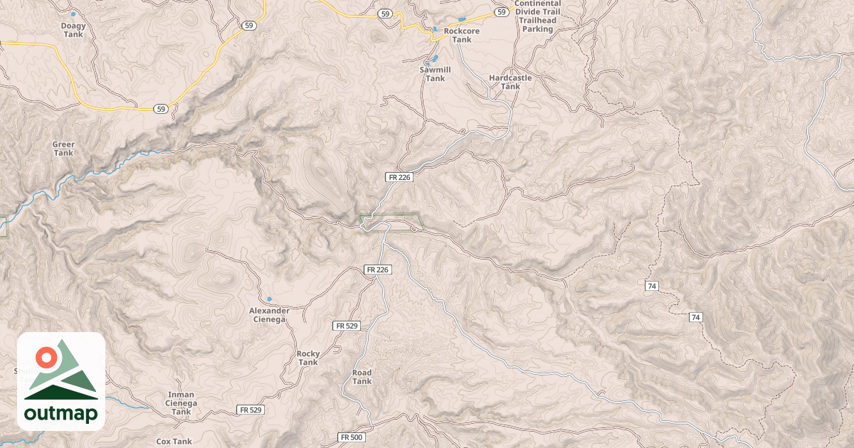 Map of SILVER MONUMENT