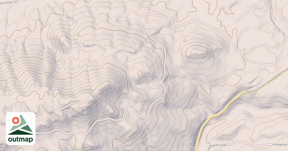 Map of WARM RIVER LOOKOUT