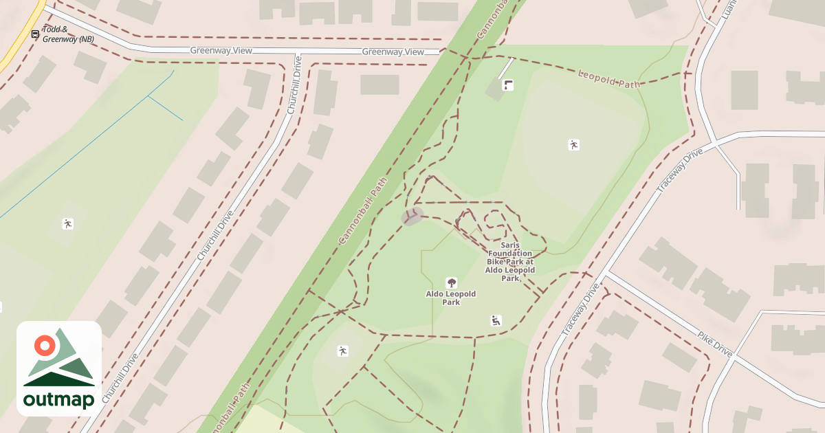 Map of Aldo Leopold Pilot Trail