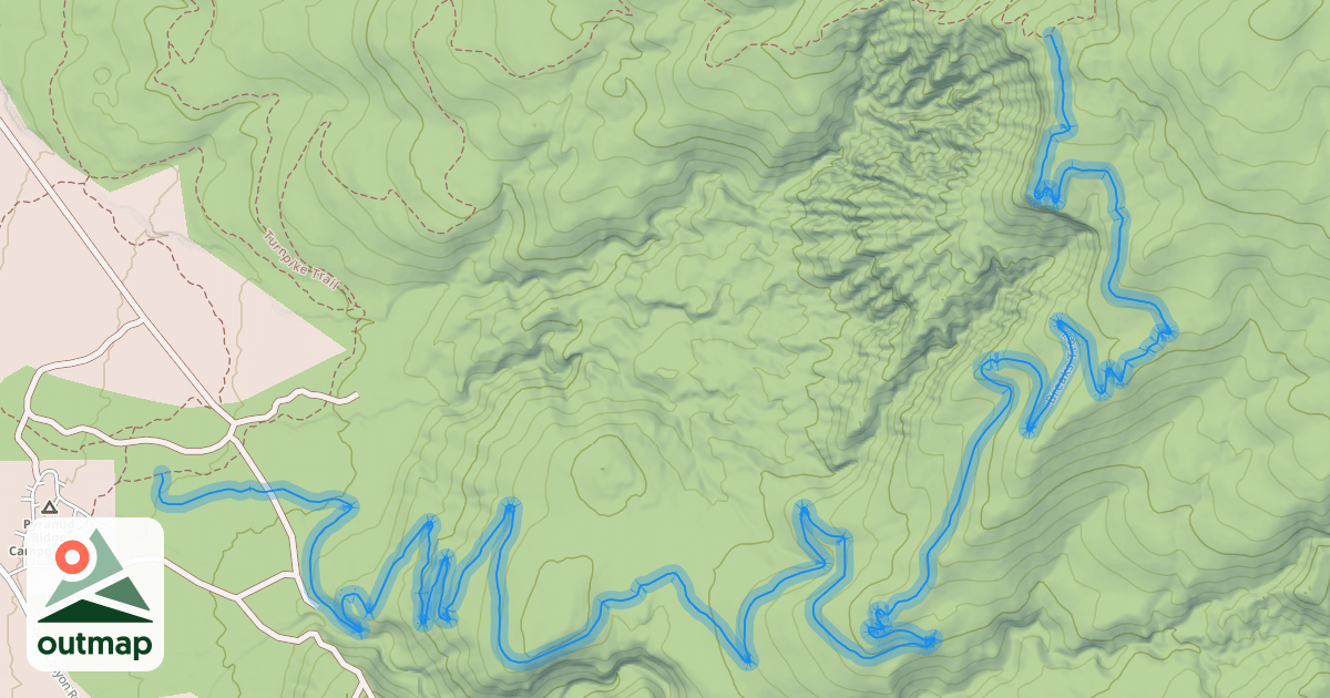 Map of Breaks Trail