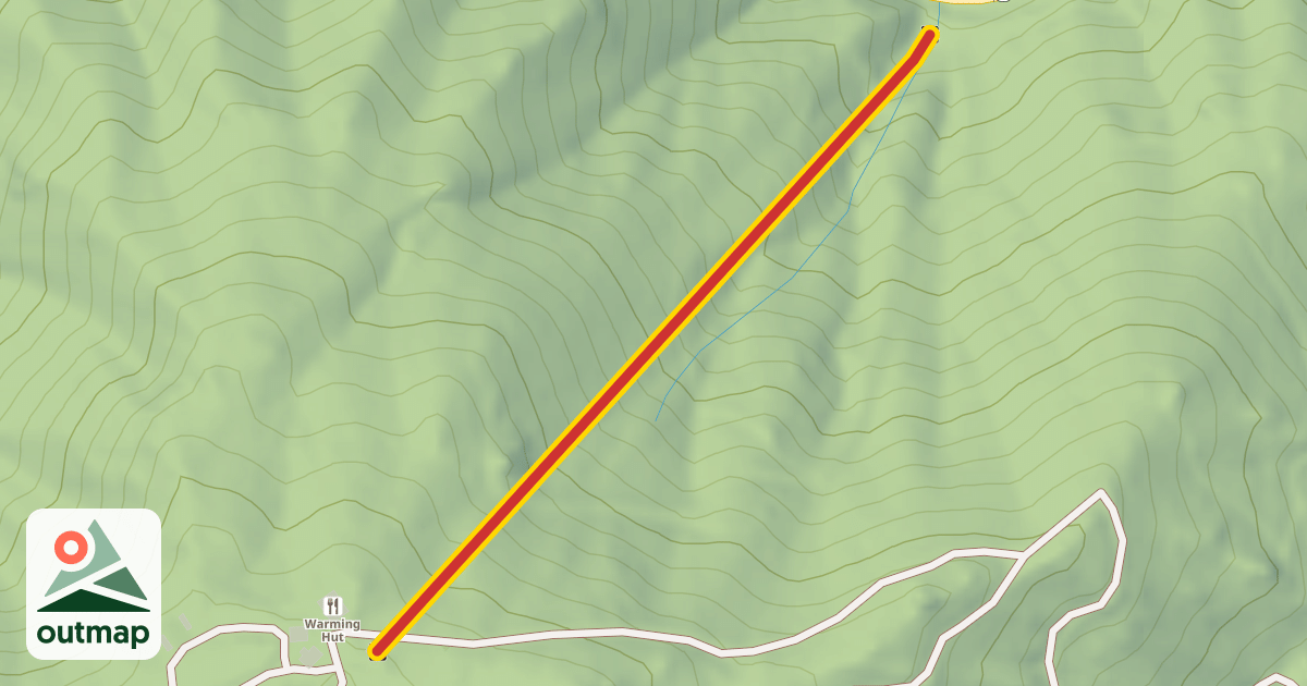 Map of Mt Waterman Chair 1
