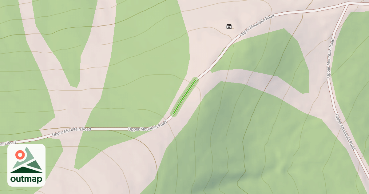 Map of Upper Mountain Road