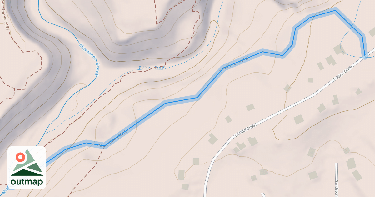 Map of Powerline Trail
