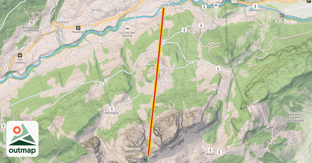 Map of La Videmanette
