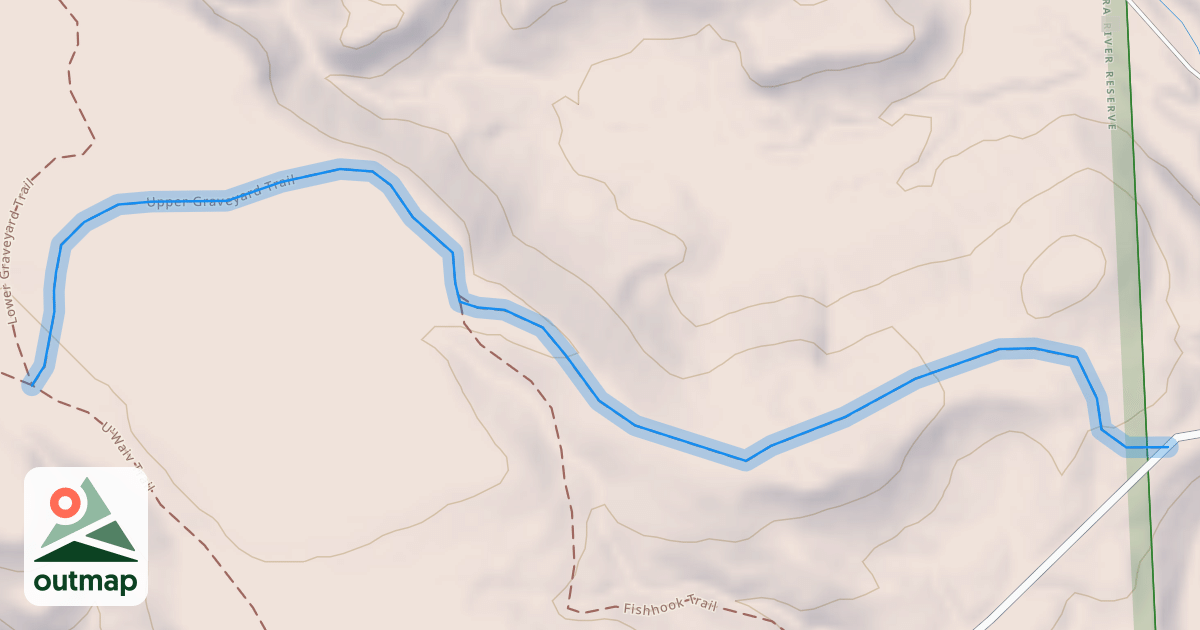 Map of Upper Graveyard Trail