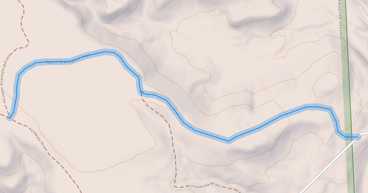 Map preview of Upper Graveyard Trail