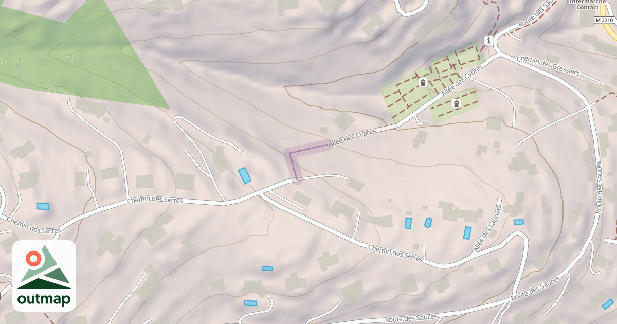 Map of Allée des Cyprès