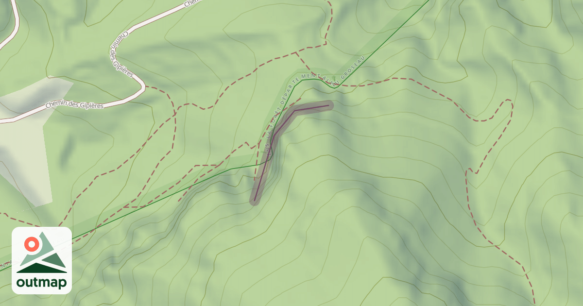 Map of Climbing Crag