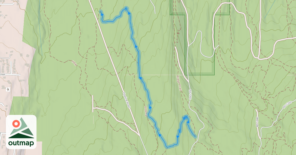 Map of Bob's Trail