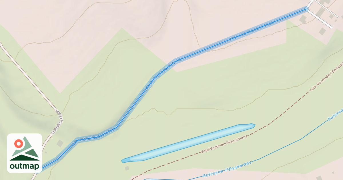 Map of Chemin de la fontaine St Roch