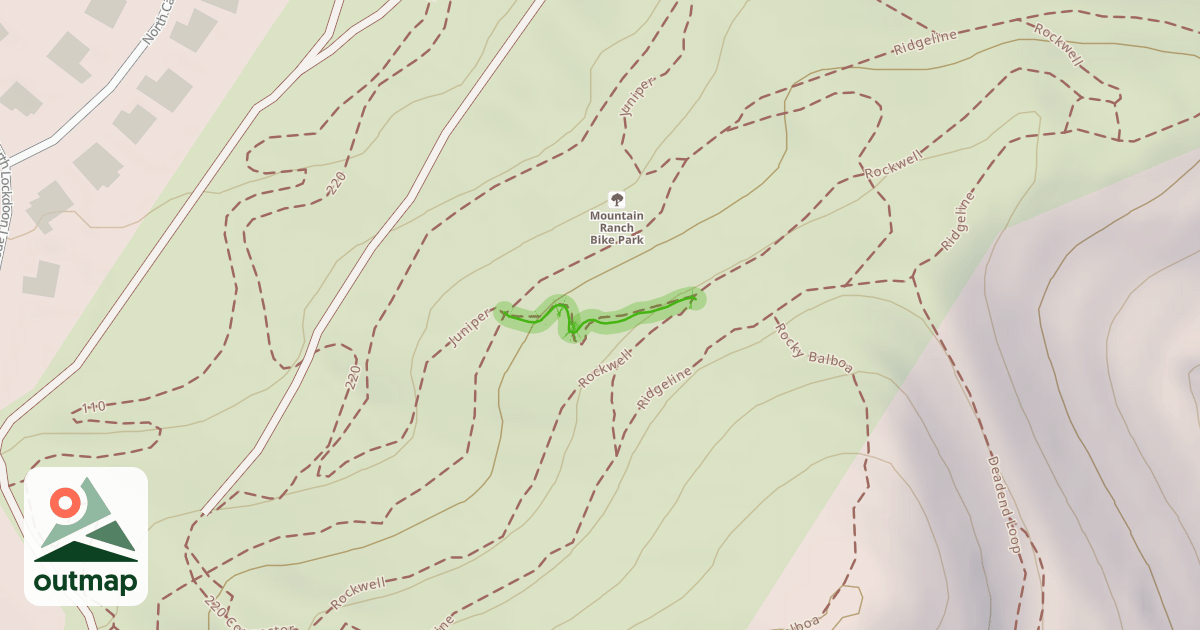 Map of Rockwell Juniper Connector Trail