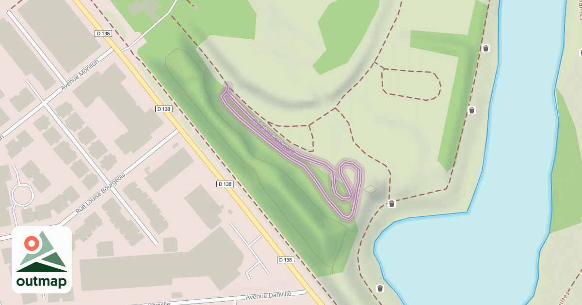 Map of Piste VTT débutant