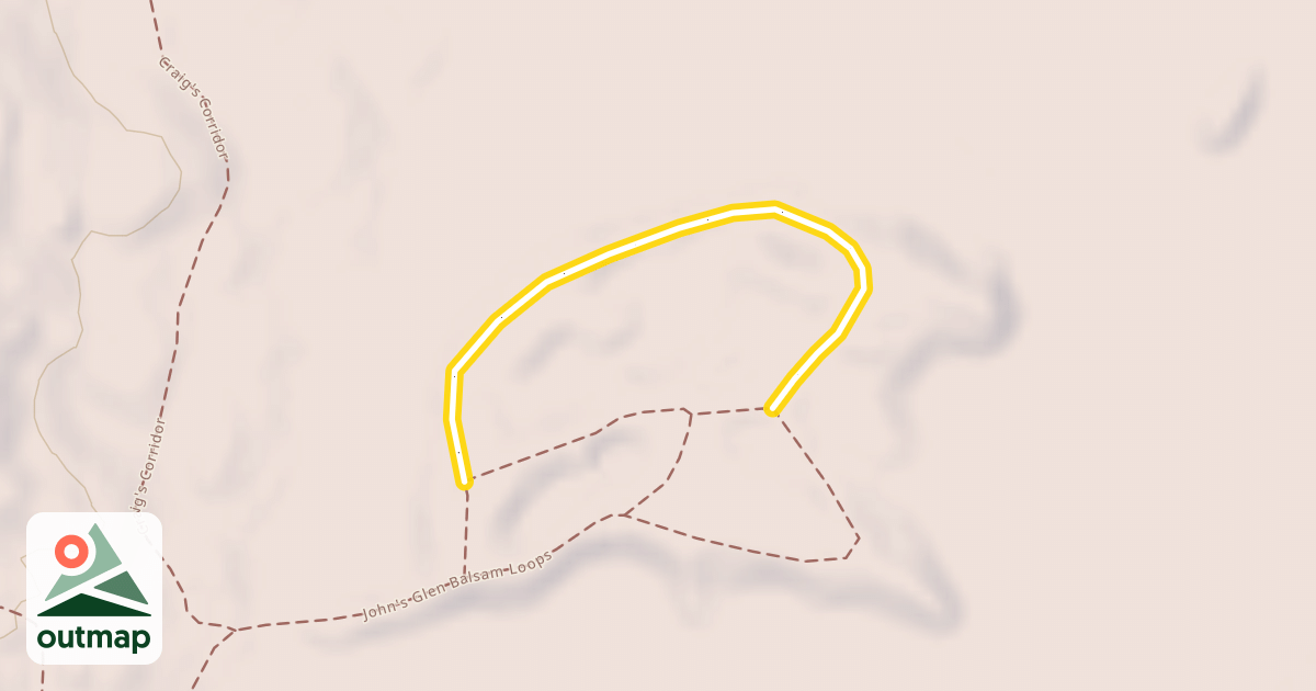 Map of John's Glen Balsam Loops